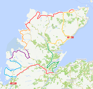 Scotland North Coast 500 Map